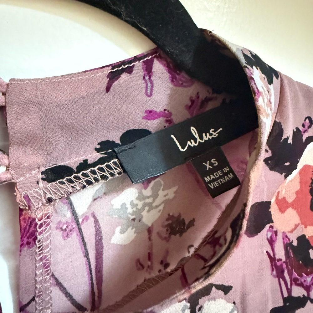 Lulu's Purple Floral Maxi Dress - Picture 4 of 4